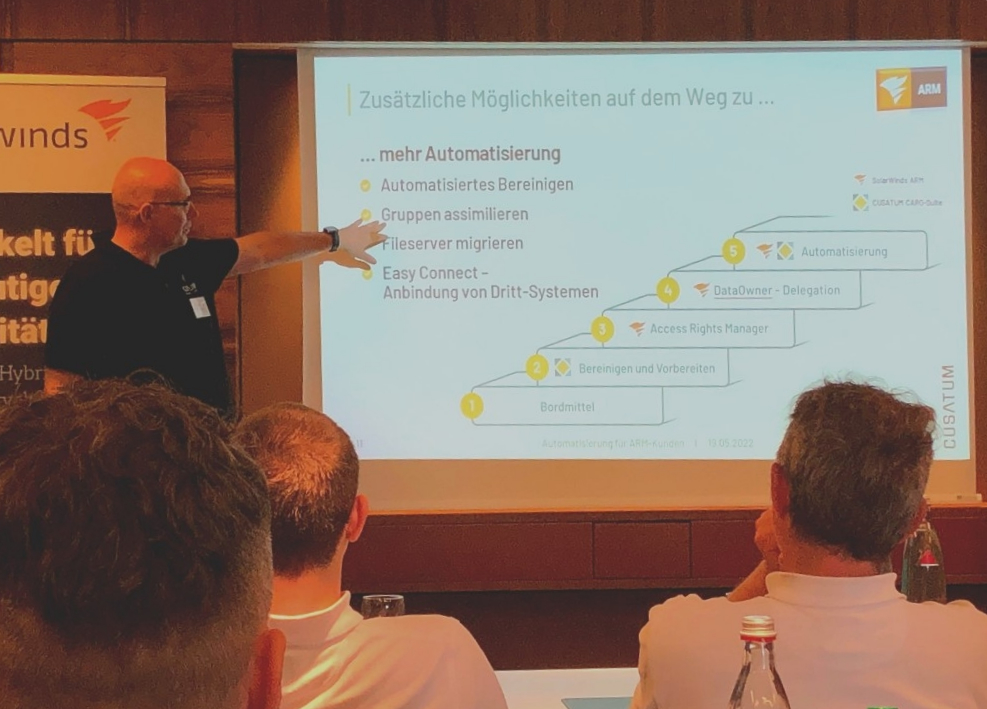 Prianto Partnerevent Vortrag Mike Wiedemann zum Thema ARM Automatisierung