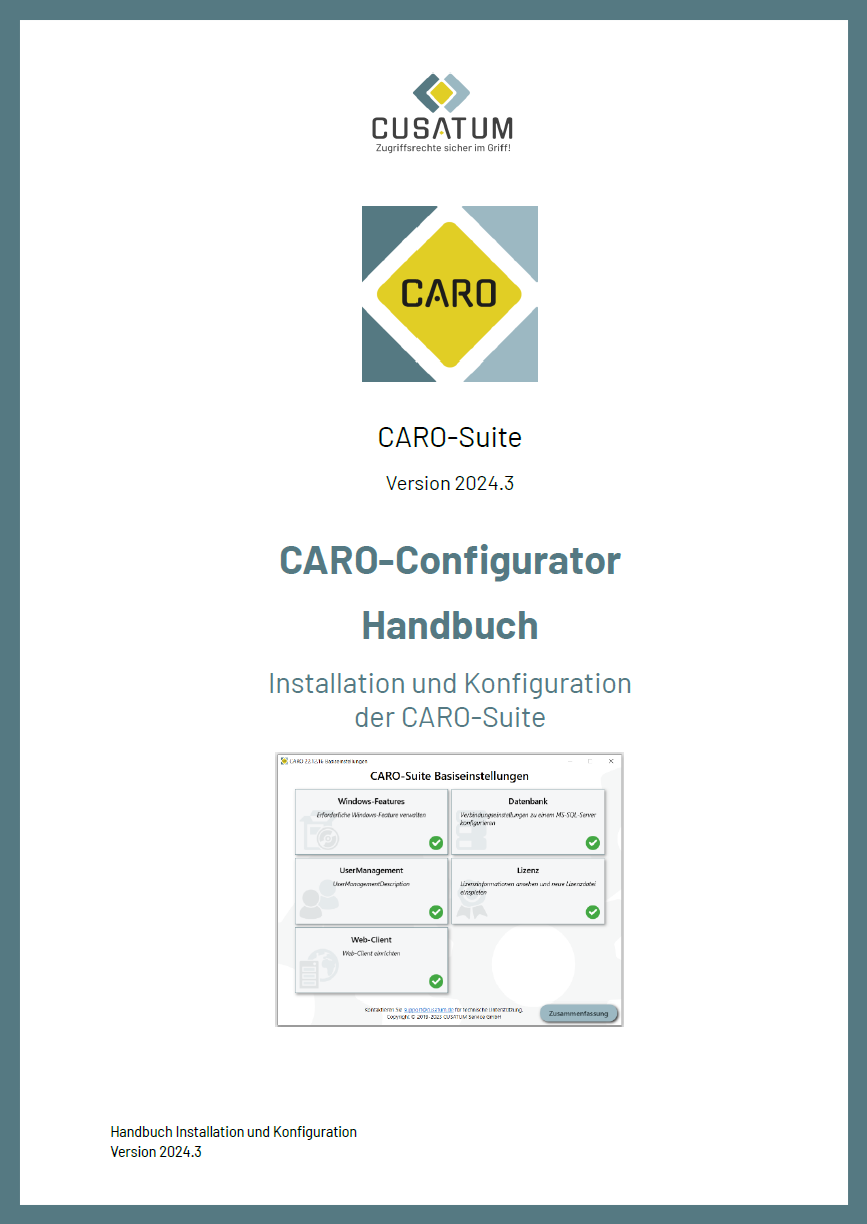 CARO-Suite - Configurator