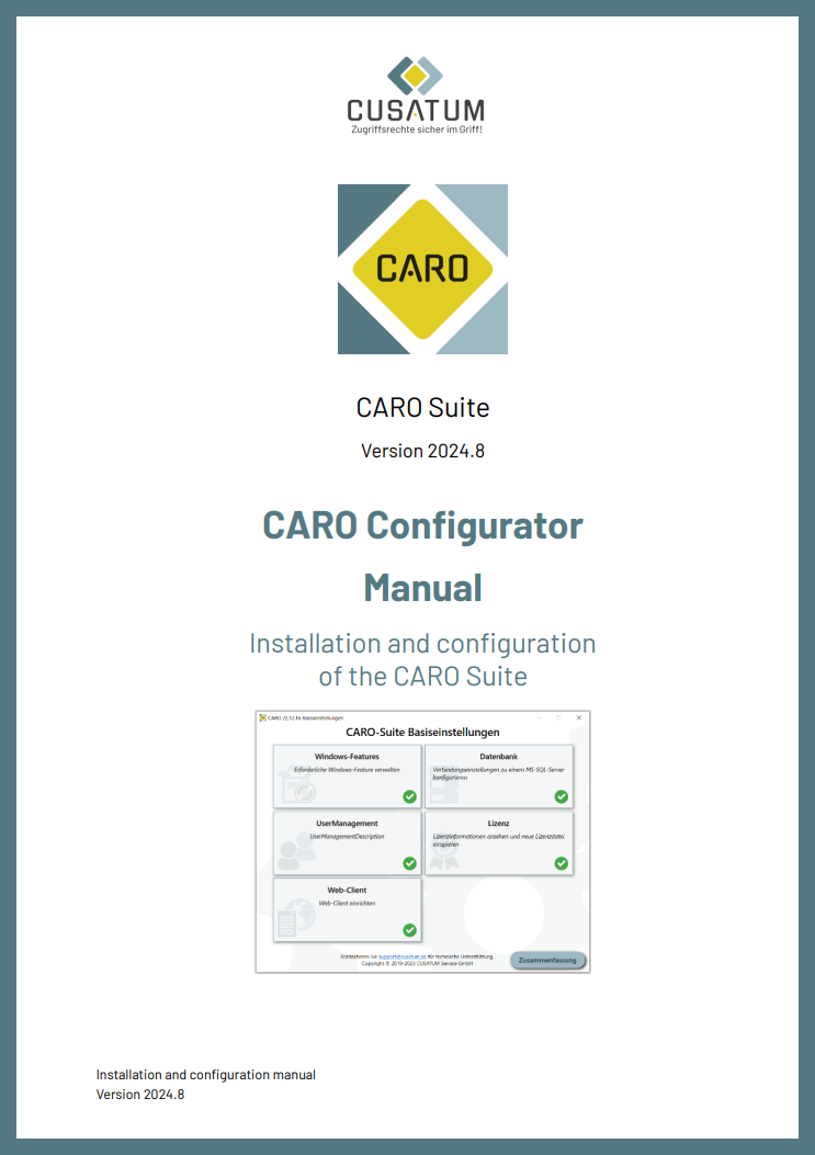 CARO-Suite - Configurator