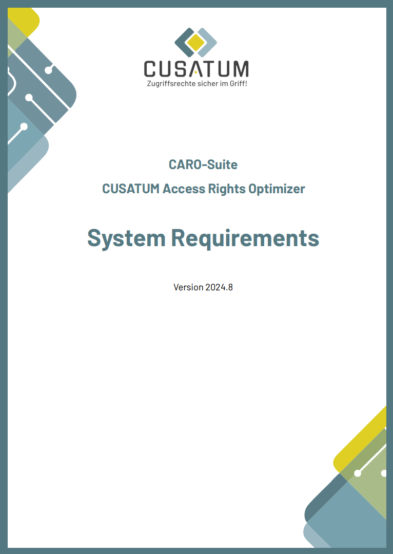 CARO-Suite - System Requirements (eng)