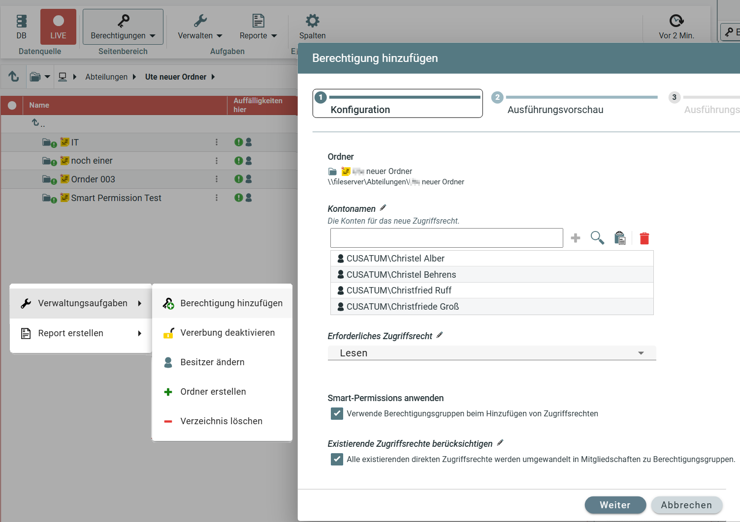 CARO Kalenderansicht