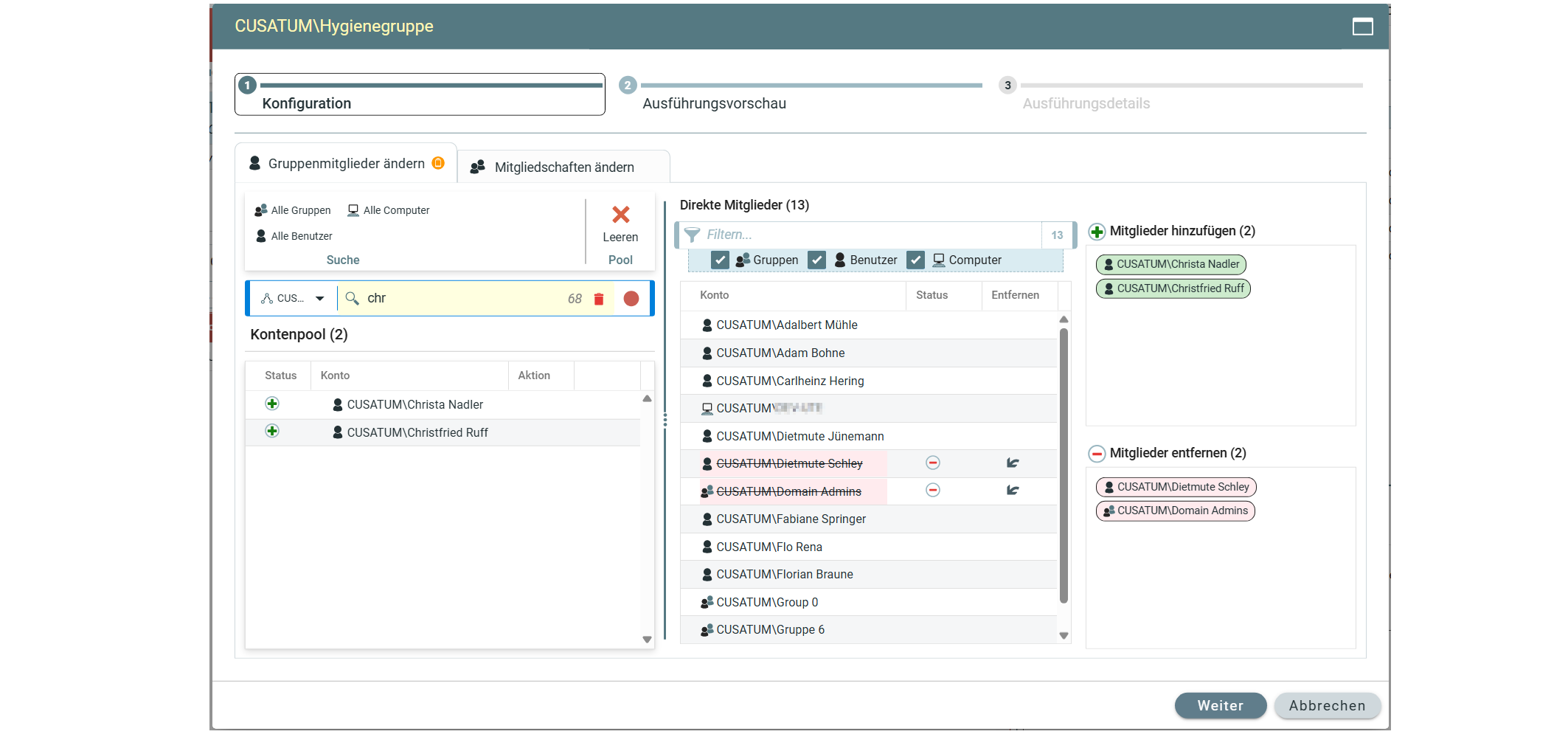 Globale Konfiguration mit der CARO-Suite